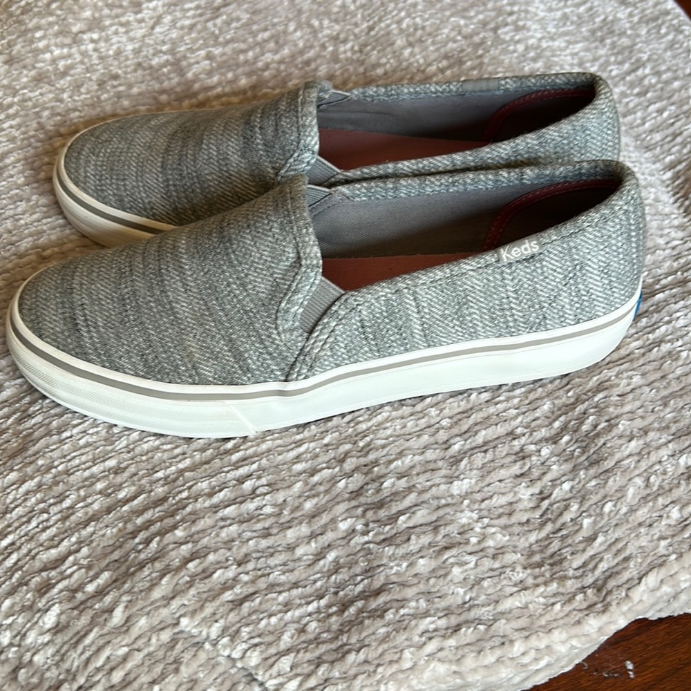 Keds Dream Foam Double Decker canvas slip-on shoes - women’s sz 7.5 - Picture 2 of 12